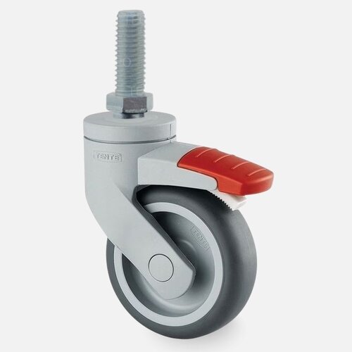 SYTP wiel 75mm bout M10x25 met rem  SYTP wiel 75mm bout M10x25 met rem