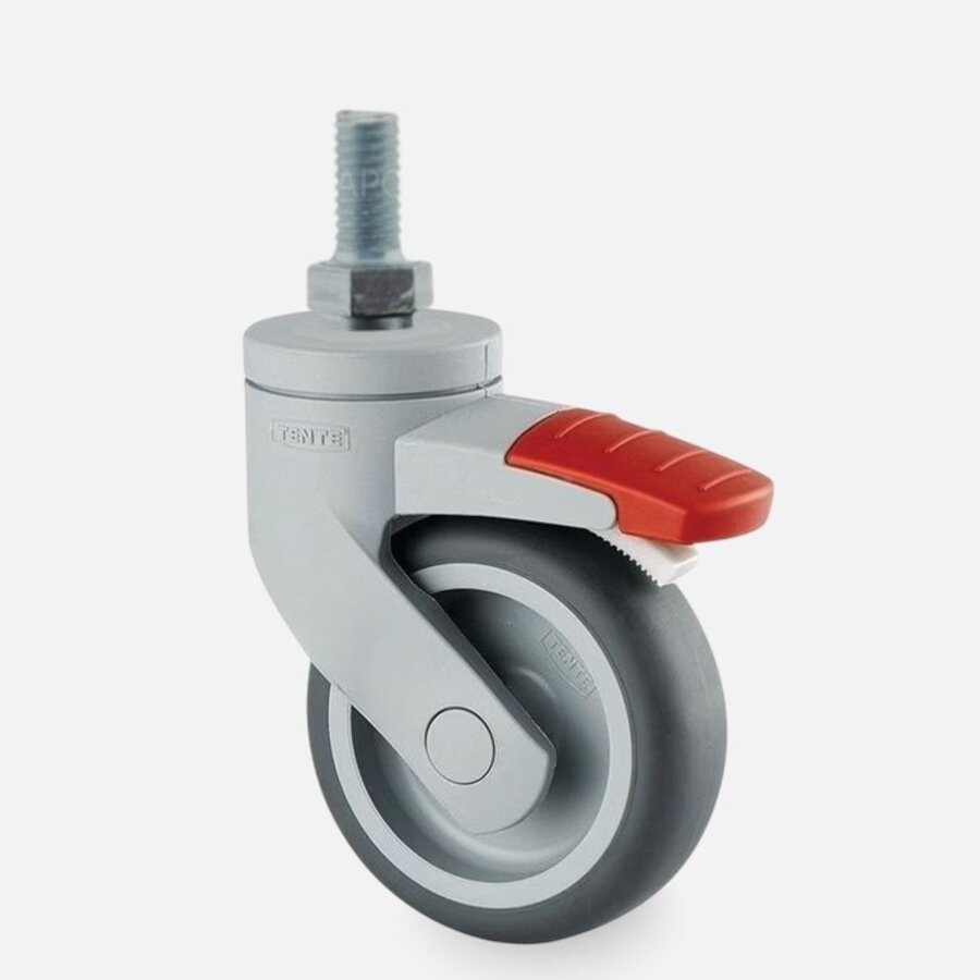 SYTP wiel 75mm bout M8x15 met rem-1