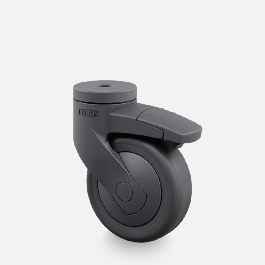 SYTP zwart afdekkap wiel 75mm met rem-1