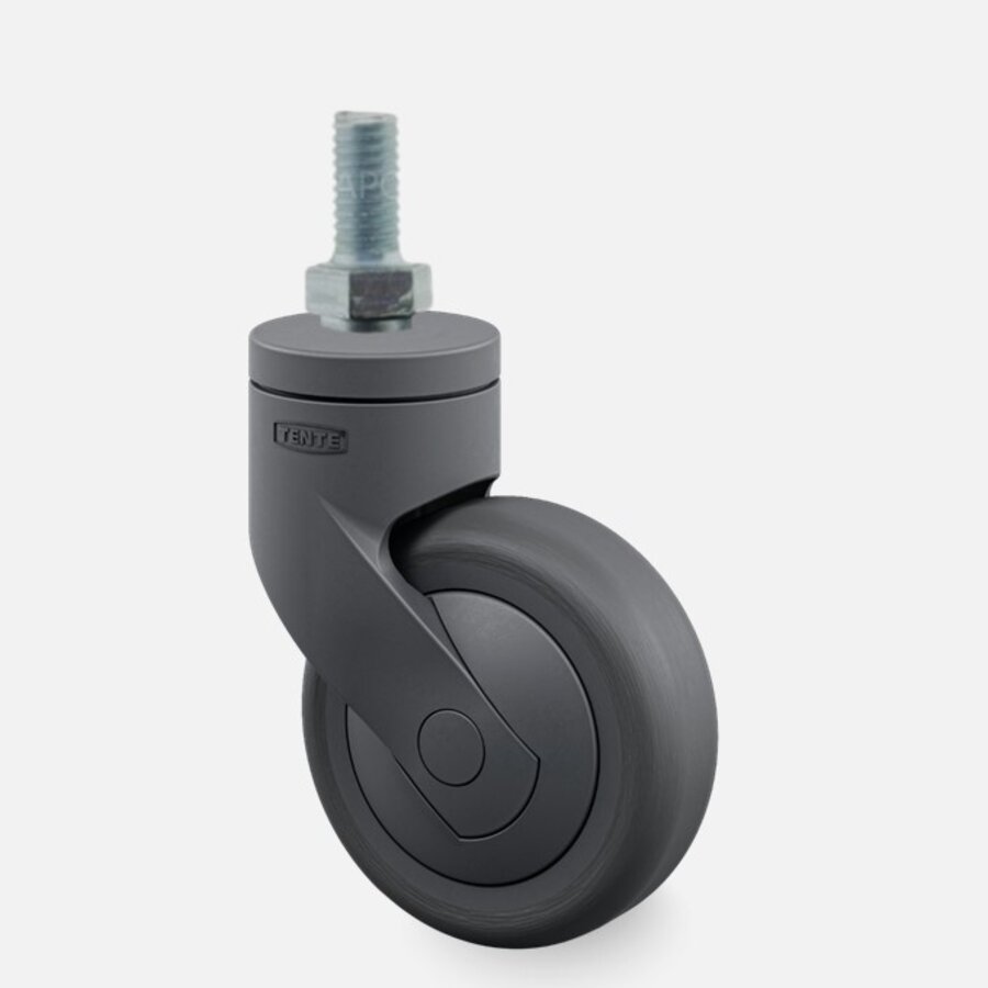 SYTP zwart afdekkap wiel 75mm bout M6x20-1