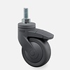 Made in Germany SYTP zwart afdekkap wiel 75mm bout M6x20 met rem