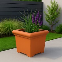 thumb-Bloembak Madera terra 80x80cm-1