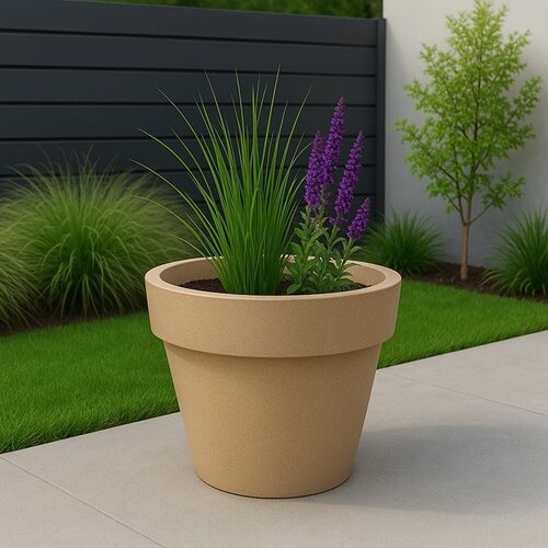 Plantenbak Siëne zand rond 100cm 