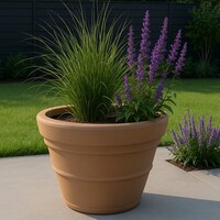 thumb-Plantenbak Paris zand rond 110cm-1