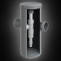 thumb-Zandvanger aansluiting 110mm inlaat - 125mm uitlaat-1