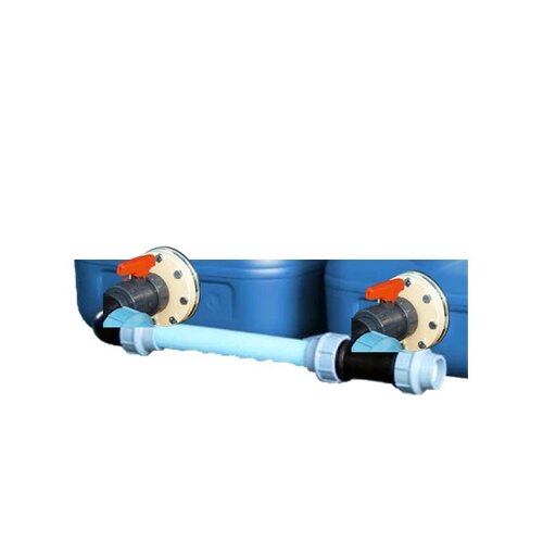 DEHOUST basis verbindingspakket PE 63mm met kranen DF tanks 