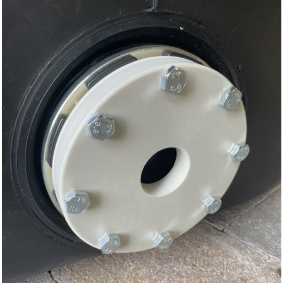 DEHOUST kunststof flens DF tanks met 3" draad-1