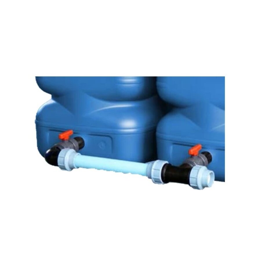 DEHOUST basis verbindingspakket PE 63mm met kranen aquaform tanks-1