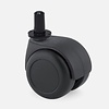 PPTP luxe wiel 50mm black line plug rond kunststof 13mm PPTP luxe wiel 50mm black line plug rond kunststof 13mm