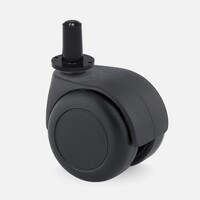 thumb-PPTP luxe wiel 50mm black line plug rond kunststof 13mm-1