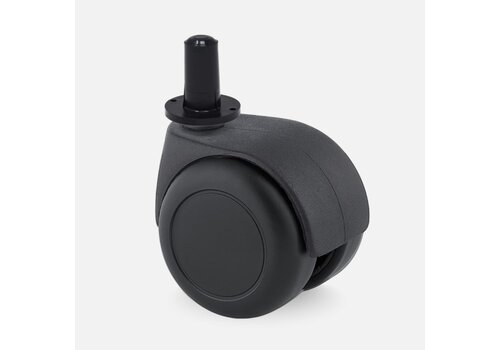 PPTP luxe wiel 50mm black line plug rond kunststof 13mm 