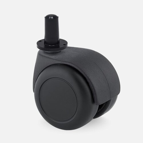 PPTP luxe wiel 50mm black line plug rond kunststof 13mm 