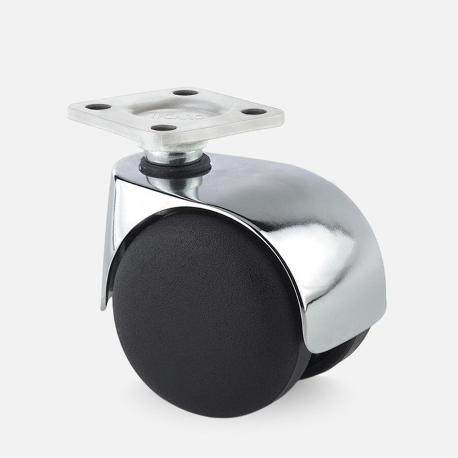 PP luxe wiel chrome metaal plaat 38x38mm-1