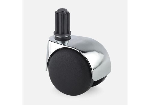 PP luxe wiel chrome metaal plug 23mm 