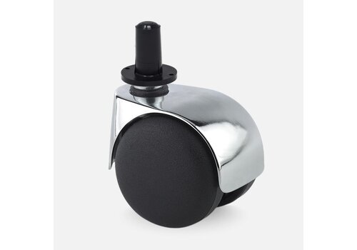 PP luxe wiel chrome metaal plug kunststof 13mm 