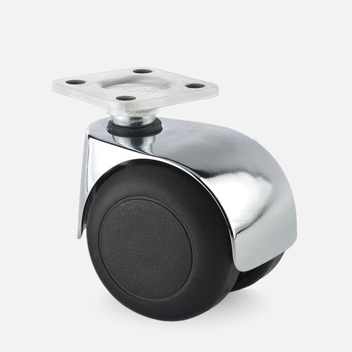 PPTP luxe wiel chrome metaal plaat 42x42mm 