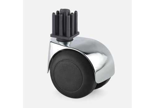 PPTP luxe wiel chrome metaal plug vierkant 22mm 