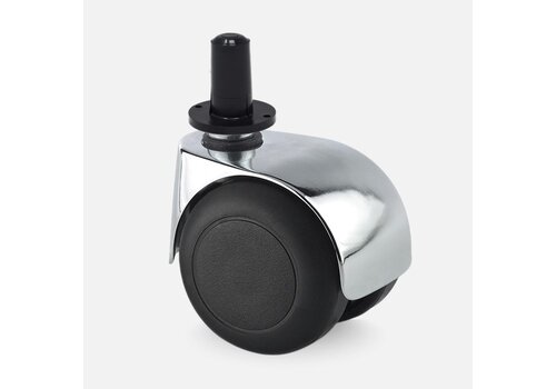 PPTP luxe wiel chrome metaal plug kunststof 13mm 