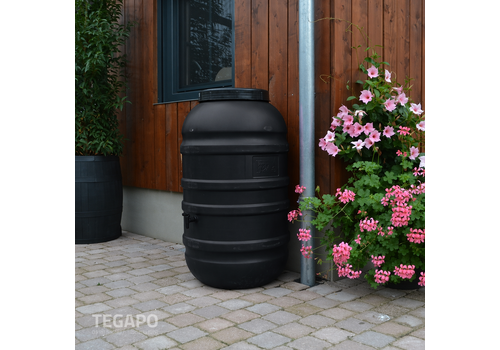 ReGreen Bowl regenvat 220 liter zwart 