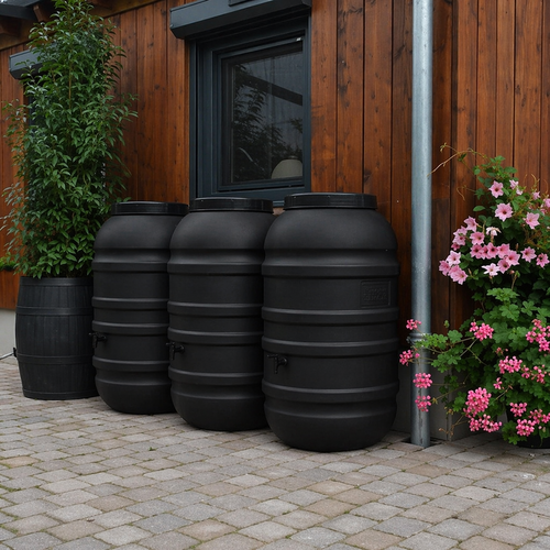 ReGreen Bowl set regenvat 660 liter black 