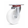 EdelRader zwenkwiel nylon 80mm 2NO plaat