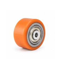 thumb-PU wiel 50mm 3LPU kogellager asgat 10mm-1