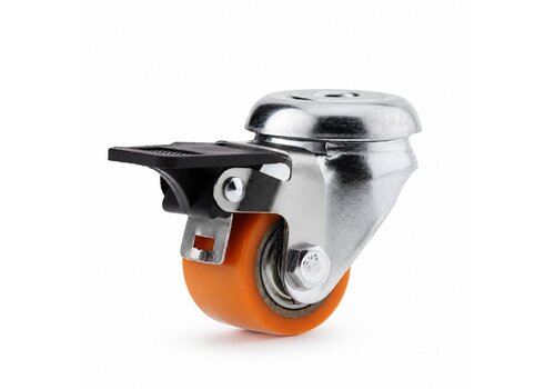 Livello zwenkwiel 35mm verzinkt 3PU boutgat met rem 