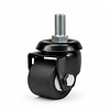 Zwenkwiel 50mm 5PO zwart zwaarlast M16 schroefdraad
