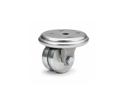 Zwenkwiel zwaarlast laag 50mm staal 
