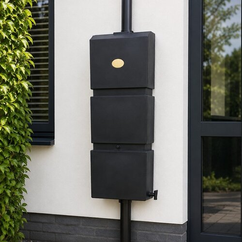 Prestige regenpijp regenton 100 liter zwart 