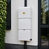 Prestige regenpijp regenton 100 liter graniet grijswit