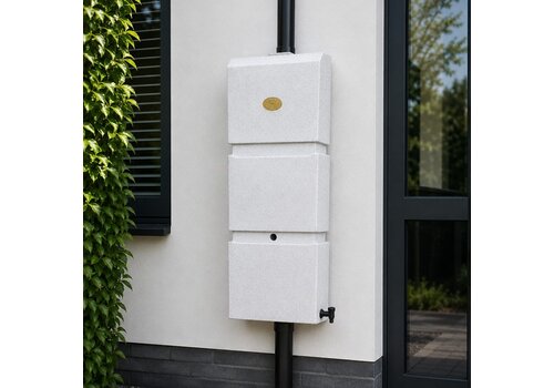 Prestige regenpijp regenton 100 liter graniet grijswit 