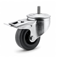 thumb-Zwenkwiel rubber 100 3KO M8x30mm met rem-1