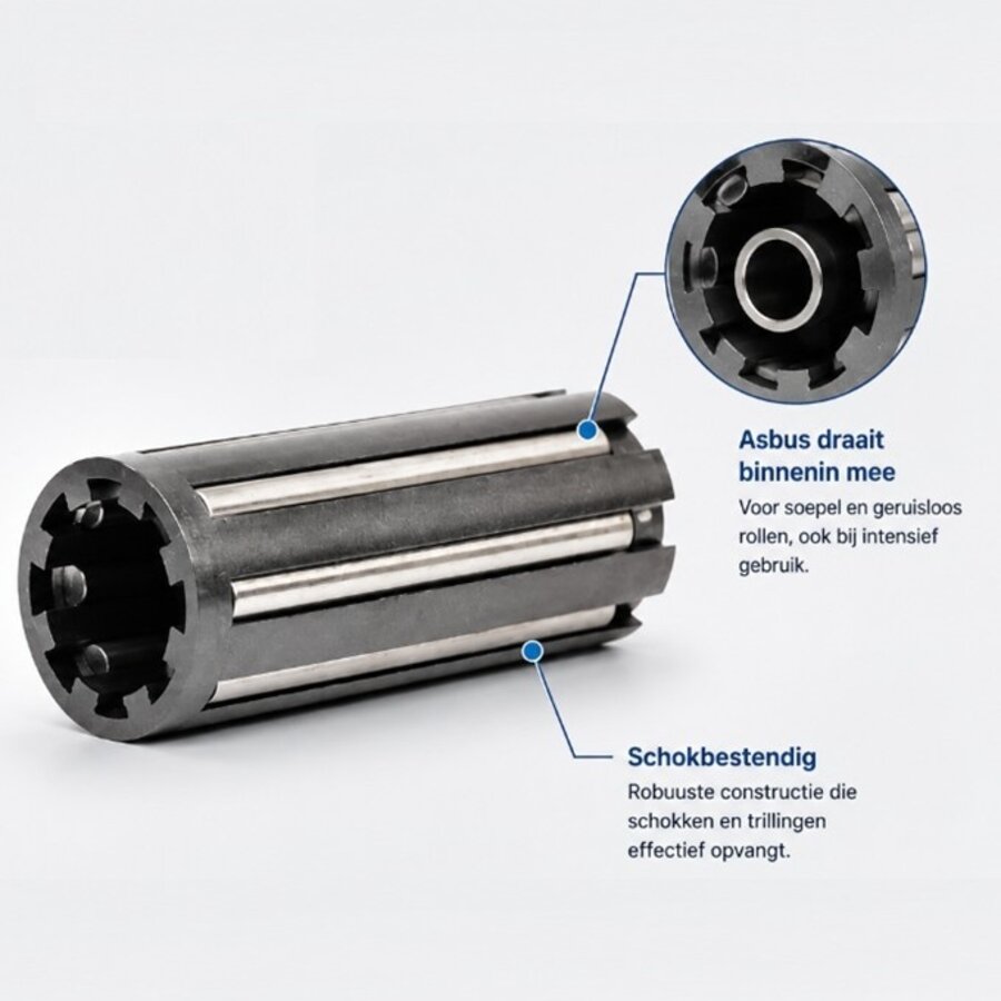TENTE Zwenkwiel rubber 80 3KO plaat-5