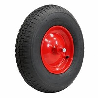 thumb-STAX kruiwagenwiel luchtband blokprofiel met as 150mm-1
