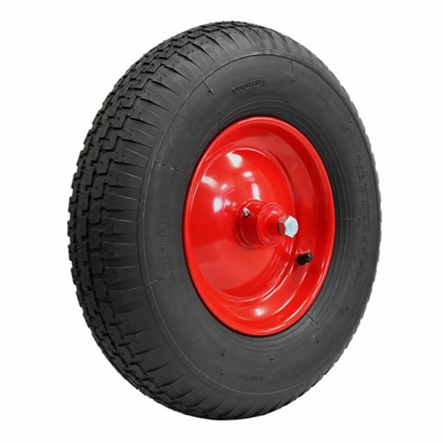 STAX kruiwagenwiel luchtband blokprofiel met as 150mm-1
