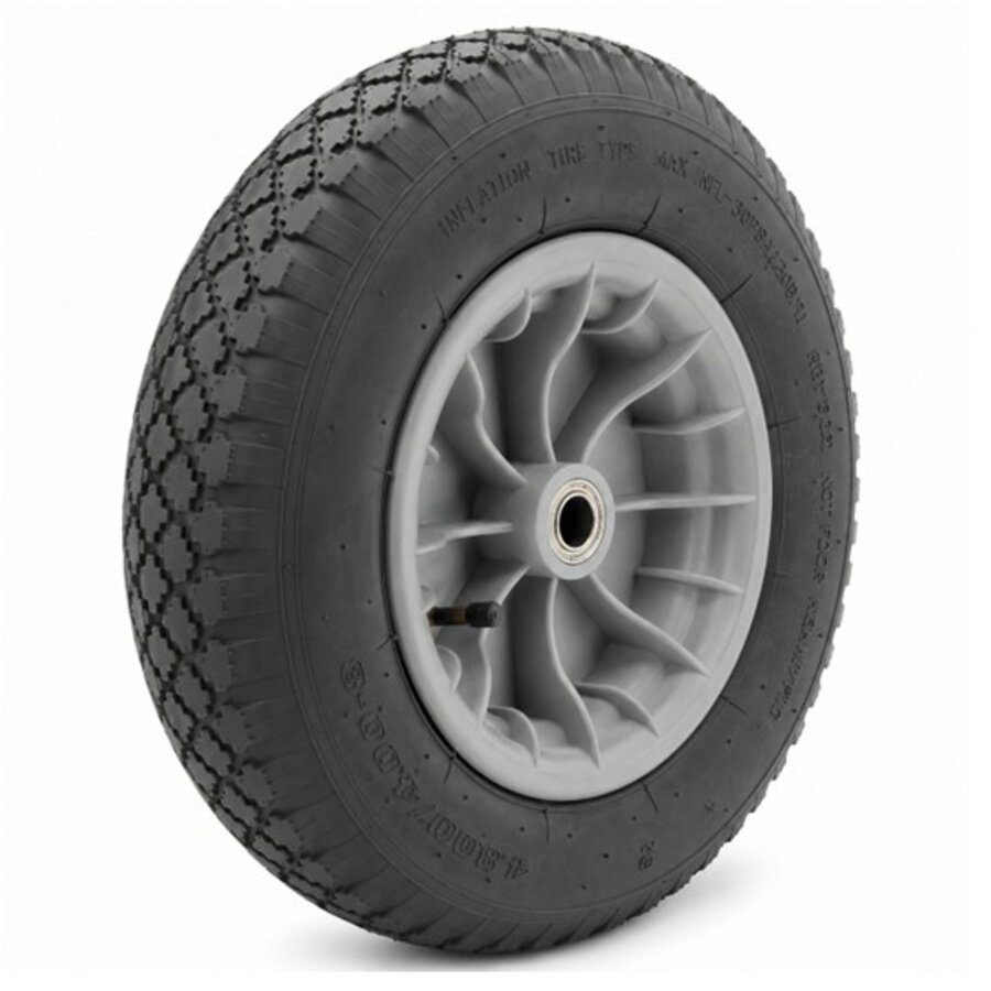 RÖLLEX luchtband 390mm kunststof grijs asgat 20mm-1