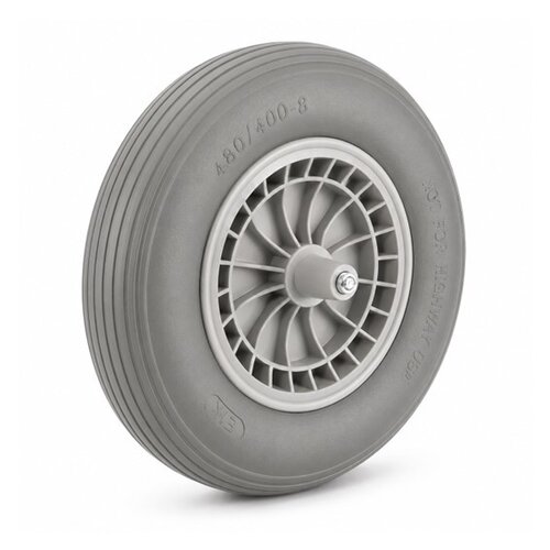 Kruiwagenwiel massief met as 190mm PRO 