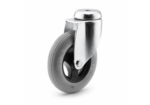 TENTE zwenkwiel unilast rubber 125 3KS boutgat 