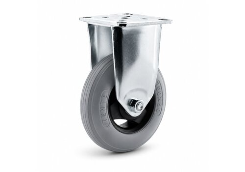 TENTE bokwiel unilast rubber 100 3KS plaat 