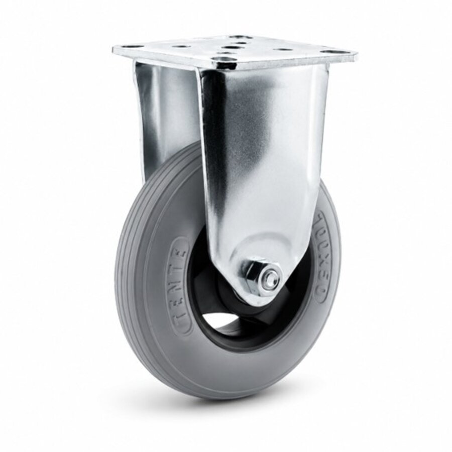 TENTE bokwiel unilast rubber 100 3KS plaat-1