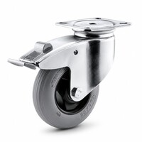 thumb-TENTE zwenkwiel unilast rubber 100 3KS plaat met rem-1