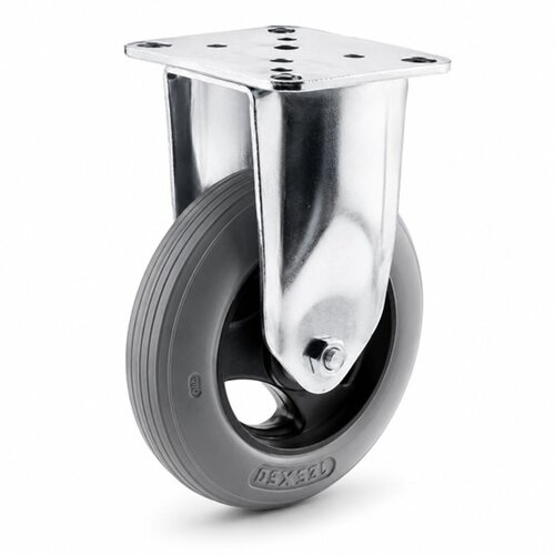 TENTE bokwiel unilast rubber 125 3KS plaat 