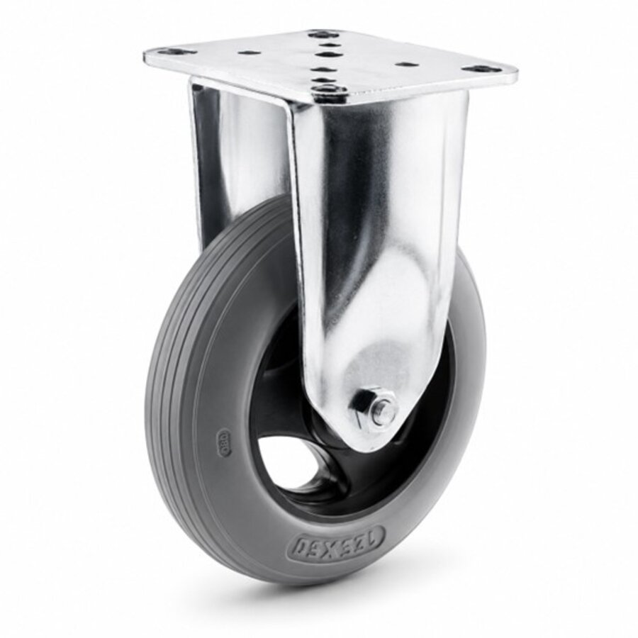 TENTE bokwiel unilast rubber 125 3KS plaat-1