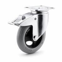 thumb-TENTE zwenkwiel unilast rubber 125 3KS plaat met rem-1