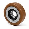 Geleidewiel polyurethaan 75x21mm asgat 20mm