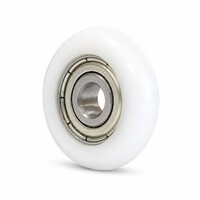 Geleidewiel nylon 23x7mm asgat 5mm