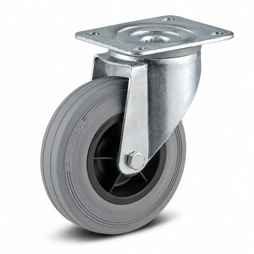 TENTE indoor rubber 3KO plaatbevestiging