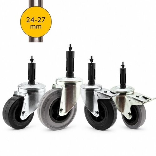 Voor ronde buis 24-27mm
