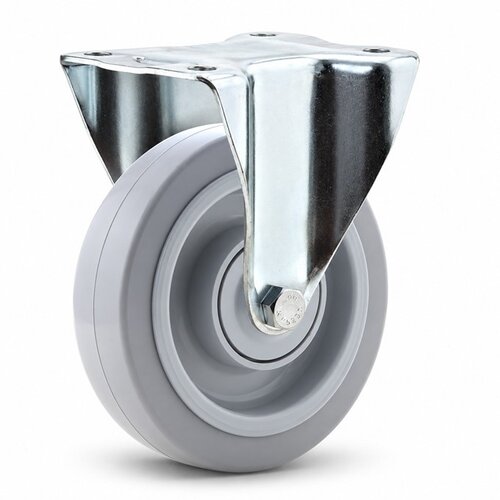 TENTE bokwiel elastisch rubber 160 3KO plaat 
